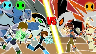 BEN 10 and BEN 23 VS MAD BEN (STICK NODES)#ben10 #animations #Gx #battle #like