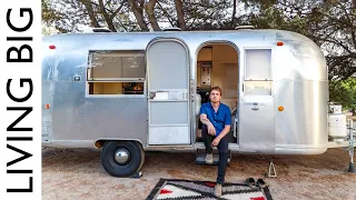 Retro Airstream Renovated Into Stylish Modern Tiny House