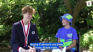 Jannik Sinner interviewed by his little fan - Australian Open 2024 🦊🏆🇦🇺