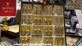 Latest gold jhumka designs with price | Tanishq yellow gold jhumka collections | Gold jhumki designs