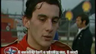 Ayrton Senna's first F1 tests