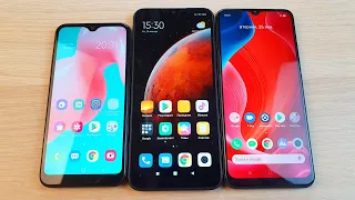 ТЕСТ САМЫХ ДЕШЕВЫХ ТЕЛЕФОНОВ В ANTUTU - SAMSUNG VS XIAOMI VS REALME