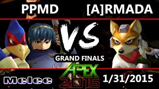 Apex 2015 - Armada (Fox) Vs. PPMD (Marth, Falco) - Grand Finals - SSBM