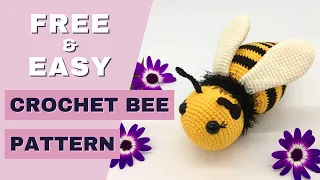 FREE bee crochet pattern | Bee crochet tutorial | How to crochet bee Amigurumi tutorial