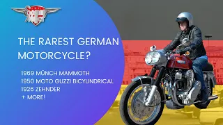 The RAREST German Motorcycle? (1969 Münch Mammoth + @motoguzziofficial 1950 Bicylindrical)
