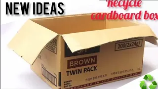 Innovative ideas from cardboard boxes! Do not throw away cardboard boxes