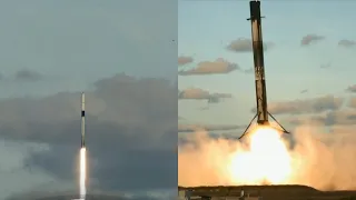 SpaceX Bandwagon-1 launch and Falcon 9 first stage landing