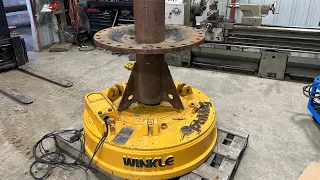 Scrap yard magnet modification