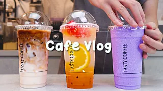 🙆🏻‍♀️좋아하는 음료를 댓글로 달아주세요♥️30mins Cafe Vlog/카페브이로그/Cafe Vlog/Tasty Coffee ASMR#430