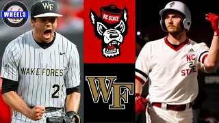 #8 Wake Forest vs #17 NC State Highlights (Crazy Game!) | 2024 College Baseball Highlights