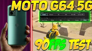 MOTO G64 5G BGMI 90 FPS TEST ❄️ | MOTO G64 5G PUBG 90 FPS TEST