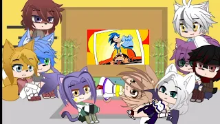 💫Sonic characters react to "Secret history of Sonic and Tails"💫  Gacha club