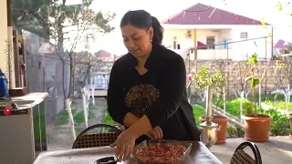 Lavash sandwich! Homemade from a Regular 200Liter Barrel! We bake Lavash in a barrel in place of saj