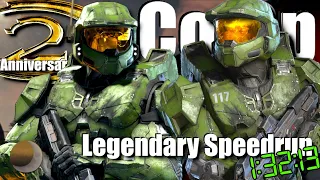 Legendary Speedrun Co-Op Personal Best - Halo 2 Anniversary - Time: 1:32:13