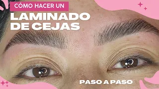 Cómo hacer un laminado de cejas paso a paso