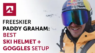 Best ski helmet and goggles setup by freeskier Paddy Graham