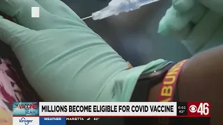 Millions become eligible for COVID vaccine