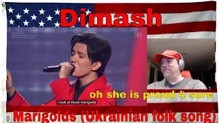 [Sub] Dimash - Marigolds (Ukrainian folk song) - REACTION - so beautiful! sang right from the heart!