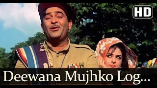 Deewana Mujhko Log Kahein | दीवाना मुझको लोग कहे | Mukesh | Raj Kapoor, Saira Banu | Diwana 1967