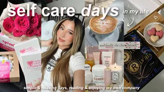 VLOG!💌 simple days in my life, self care routine, enjoying my own company, & cozy nights in!