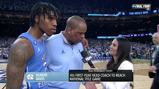 Hubert Davis and Caleb Love React To UNC Win Over Duke