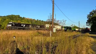 NS 4177 and 7259 lead Intermodal Eastbound through Sewickley, PA on the Fort Wayne Line - 10/5/2019