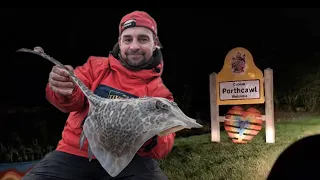 WINTER session at Porthcawl Pier targeting Bristol channel Rays