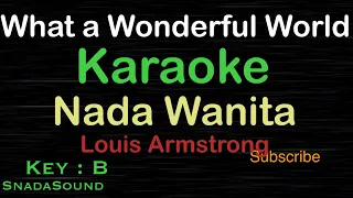 What a Wonderful World-Louis Armstrong|KARAOKE NADA WANITA​⁠ -Female-Cewek-Perempuan@ucokku