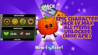 Food Gang-Epic Character Jack Unlocked Max lv.20 all items unlocked Mod APK