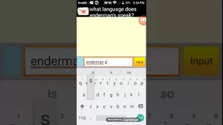 What language does enderman speak?