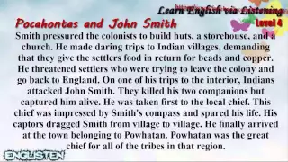 Pocahontas and John Smith Learn English via Listening Level 4 Unit 13