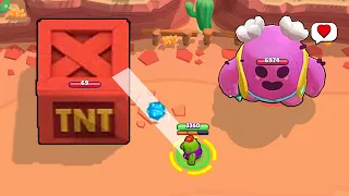 GIANT TNT + GIANT SPIKE! DON'T HIT IT! Brawl Stars Funny Moments & Fails ep.296