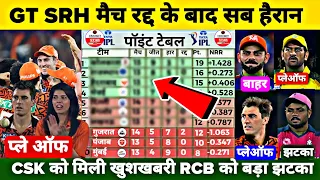 हैदराबाद गुजरात मैच रद्द के बाद IPL 2024 के Points Table में मचा बवाल RCB को लगा झटका CSK खुश