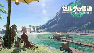 Relaxing Music & Ambience | Vacation @ Lurelin Village | The Legend of Zelda: Tears of the Kingdom