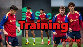 FC Barcelona Training 15th May: Yamal, Balde, Pedri, Cubarsí, Fermín  | Ready For Almería Clash