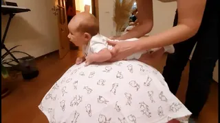 Упражнения на мяче для грудничка с 1 месяца. Fitball exercises for baby from 1 month@ Шилова Наталия