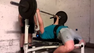 255lb/116kg bench for 10 reps (mainly t&g)