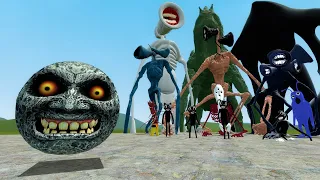 SCARY MOON VS TREVOR HENDERSON CREATURES!! Garry's Mod Sandbox