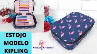 DIY: COMO FAZER ESTOJO MODELO KIPLING | VOLTA AS AULAS