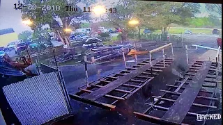 Surveillance video of severe weather in Port Charlotte