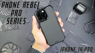 Phone Rebel Gen 4 Pro Series Case Review & Unboxing | iPhone 14 Pro  (Best Aramid Fiber Case?!)