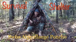 Survival Shelter #2 The Swiss Alpenflauge Poncho