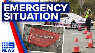 Man 'terrorising' Logan residents in custody after lengthy siege | 9 News Australia