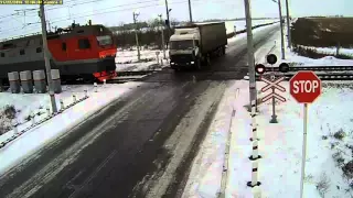 Kazakhstan truck & train collision