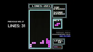 NEW DAS 29 Lines WORLD RECORD - NES Tetris