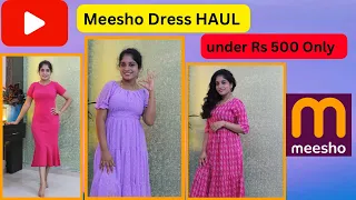 Meesho Dress Haul👗Under 500Rs Only 🙀 Try on HAUL | #meesho #meeshodress #meeshoshopping