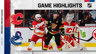 Flames @ Canucks 4/8 | NHL Highlights 2023