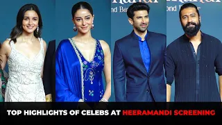 Ananya Panday  Aditya Roy Kapur Twin in Blue, Alia Bhatt Poses With Her Mom & MIL At The Heeramandi