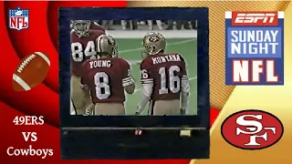 49ERS vs COWBOYS  SNF Week 10 1990