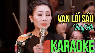 KARAOKE Vạn Lối Sầu - Thúy Hà | Đường bây giờ đường vắng không anh